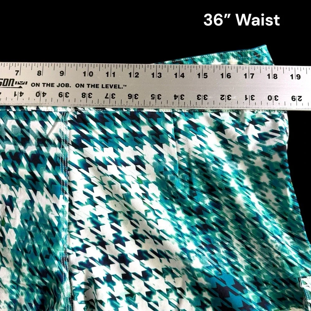 Mossimo Supply‎ Co. Board Shorts Men's Size 36 Torquise Swim Trunks Drawstring